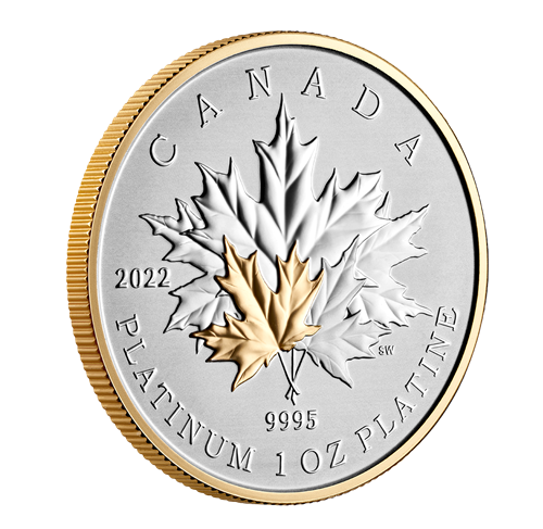 2022 Canada 1 oz Platinum Coin $300 Maple Leaf Forever