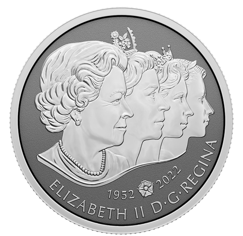 2022 Canada 1 oz Platinum $300 Queen Elizabeth II’s Royal Cypher