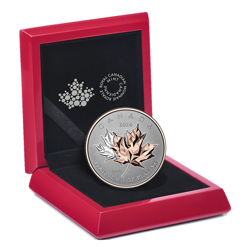 2024 Canada 1 oz Platinum Coin $300 Maple Leaf Forever