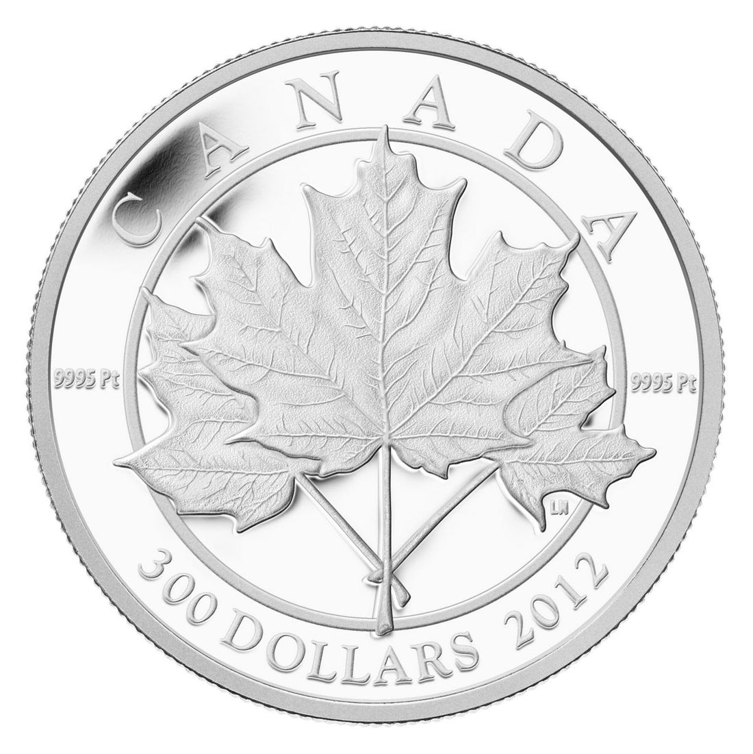 2012 Canada 1 oz Platinum Coin $300 Maple Leaf Forever